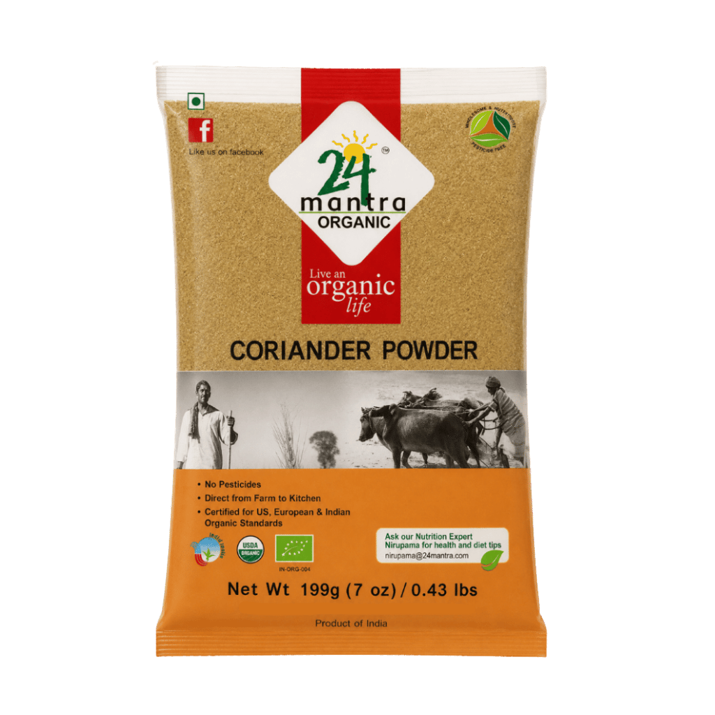 24 Mantra Organic Coriander Powder 7 oz buy online USA - 1